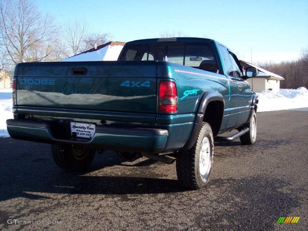 1998 Ram 1500 Sport Extended Cab 4x4 - Emerald Green Pearl / Gray photo #13