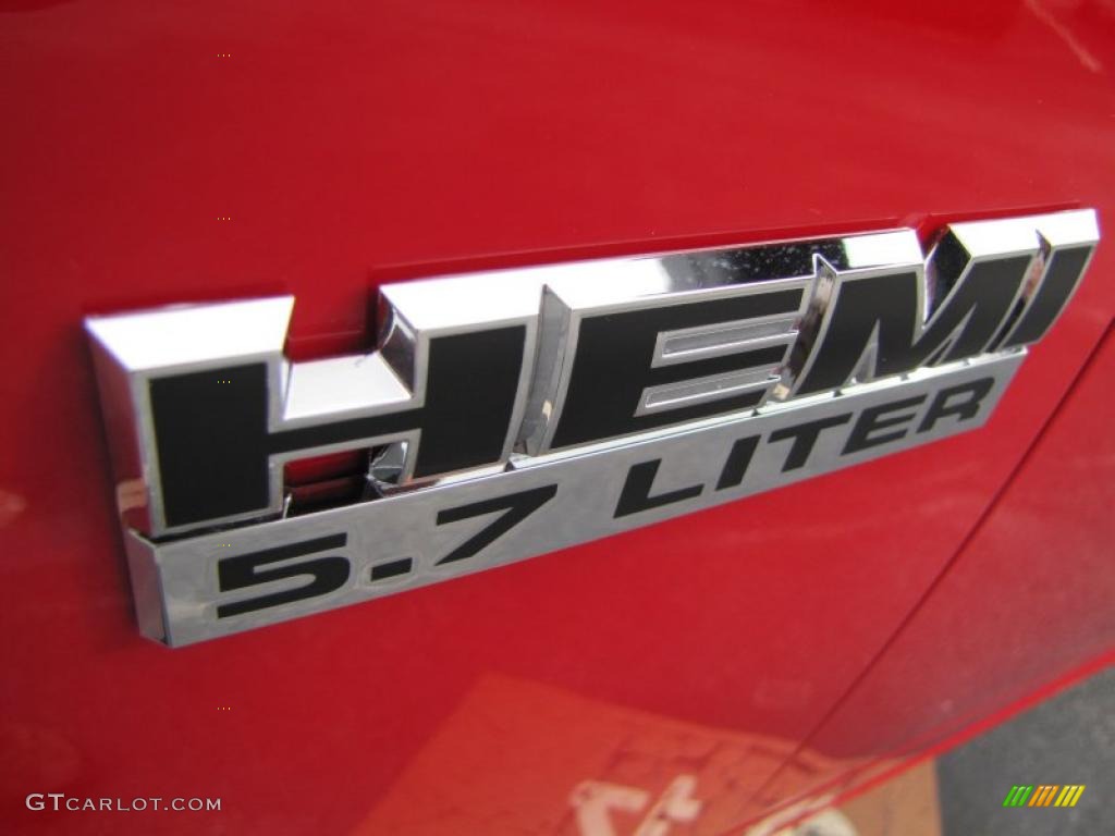 2011 Ram 1500 Big Horn Quad Cab - Flame Red / Dark Slate Gray/Medium Graystone photo #6