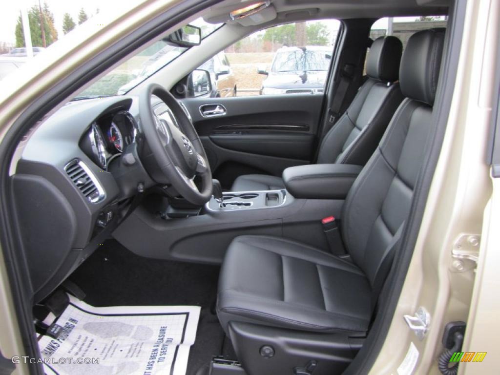 Black Interior 2011 Dodge Durango Crew Lux Photo #44742939