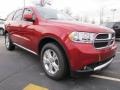 2011 Inferno Red Crystal Pearl Dodge Durango Crew 4x4  photo #4