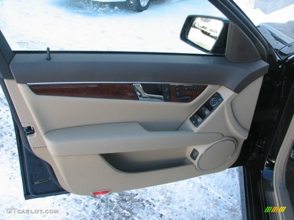 2011 Mercedes-Benz C 300 Sport 4Matic Almond/Mocha Door Panel Photo #44743903