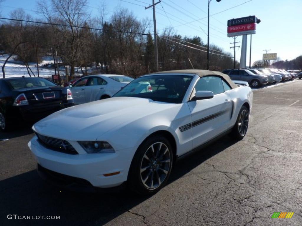 2011 Mustang GT/CS California Special Convertible - Performance White / CS Charcoal Black/Carbon photo #1