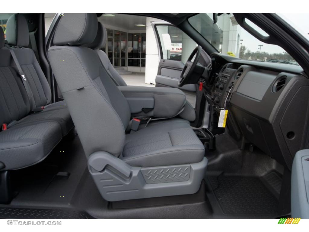 Steel Gray Interior 2011 Ford F150 XL SuperCab Photo #44746013