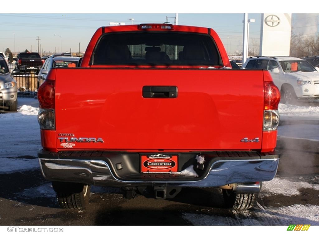 2007 Tundra Limited CrewMax 4x4 - Radiant Red / Graphite Gray photo #3