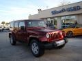 2008 Red Rock Crystal Pearl Jeep Wrangler Unlimited Sahara  photo #2