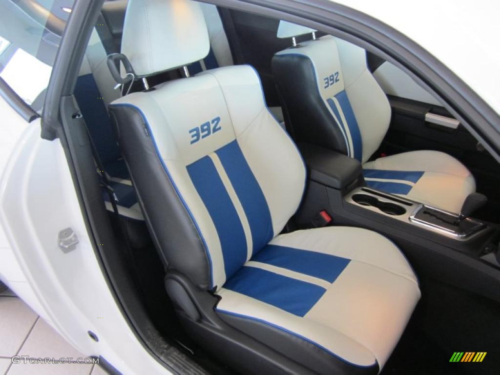 2011 Challenger SRT8 392 Inaugural Edition - Bright White / Pearl White/Blue photo #8
