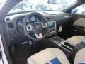 Pearl White/Blue Prime Interior Photo for 2011 Dodge Challenger #44748219