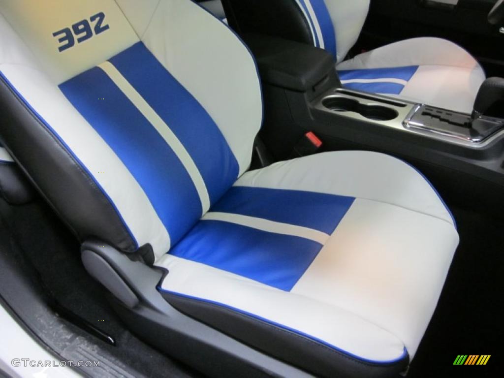 Pearl White/Blue Interior 2011 Dodge Challenger SRT8 392 Inaugural Edition Photo #44748275