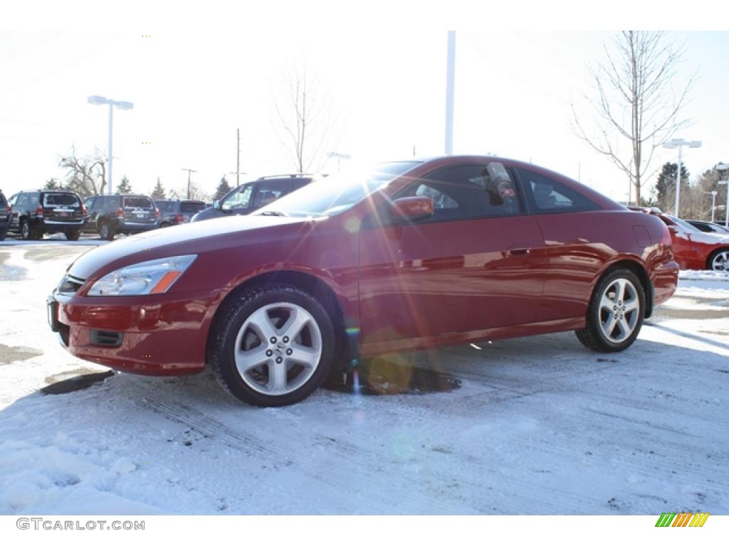 2006 Accord EX-L V6 Coupe - San Marino Red / Ivory photo #5