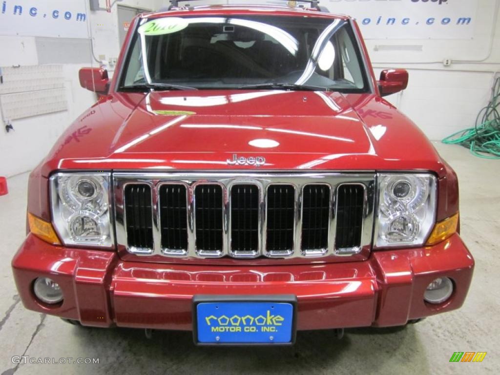 2010 Commander Limited 4x4 - Inferno Red Crystal Pearl / Dark Slate Gray photo #2