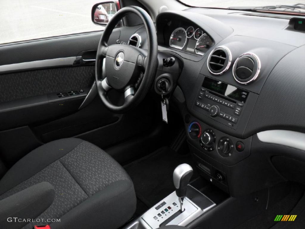 2010 Aveo LT Sedan - Sport Red / Charcoal photo #24