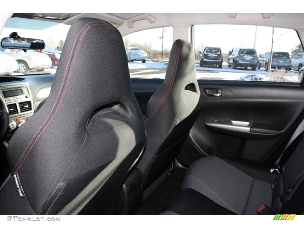 Carbon Black Interior 2009 Subaru Impreza WRX Sedan Photo #44751431