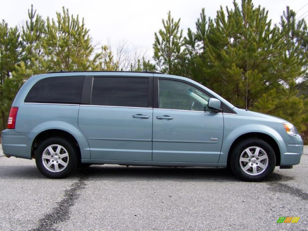 2008 Town & Country Touring Signature Series - Clearwater Blue Pearlcoat / Medium Slate Gray/Light Shale photo #11