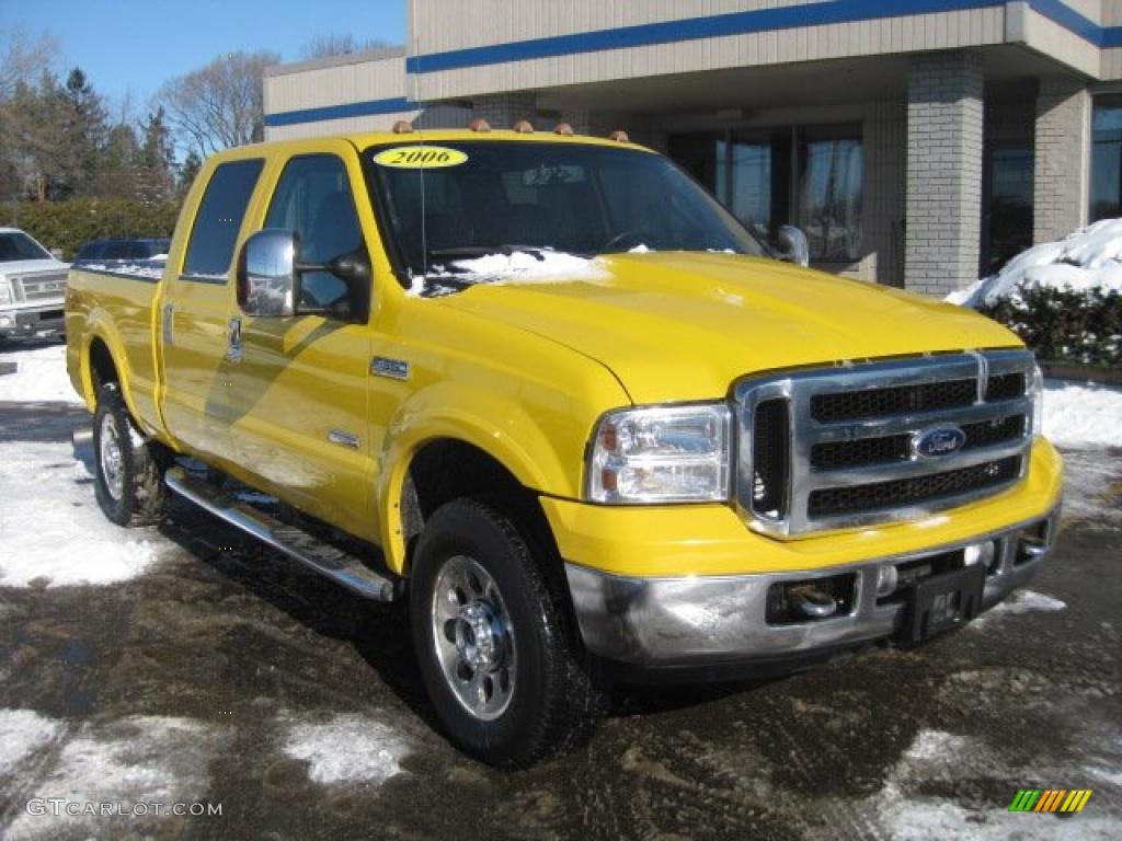 Blazing Yellow 2006 Ford F350 Super Duty Amarillo Edition Crew Cab 4x4 Exterior Photo #44754987