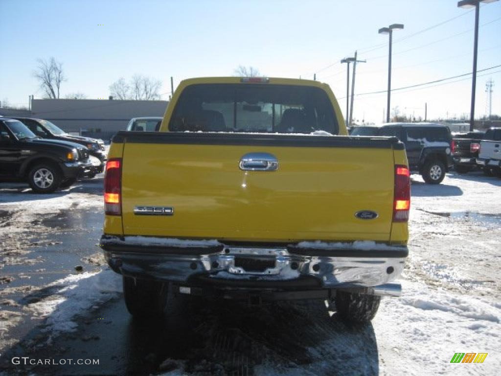 2006 F350 Super Duty Amarillo Edition Crew Cab 4x4 - Blazing Yellow / Black photo #10