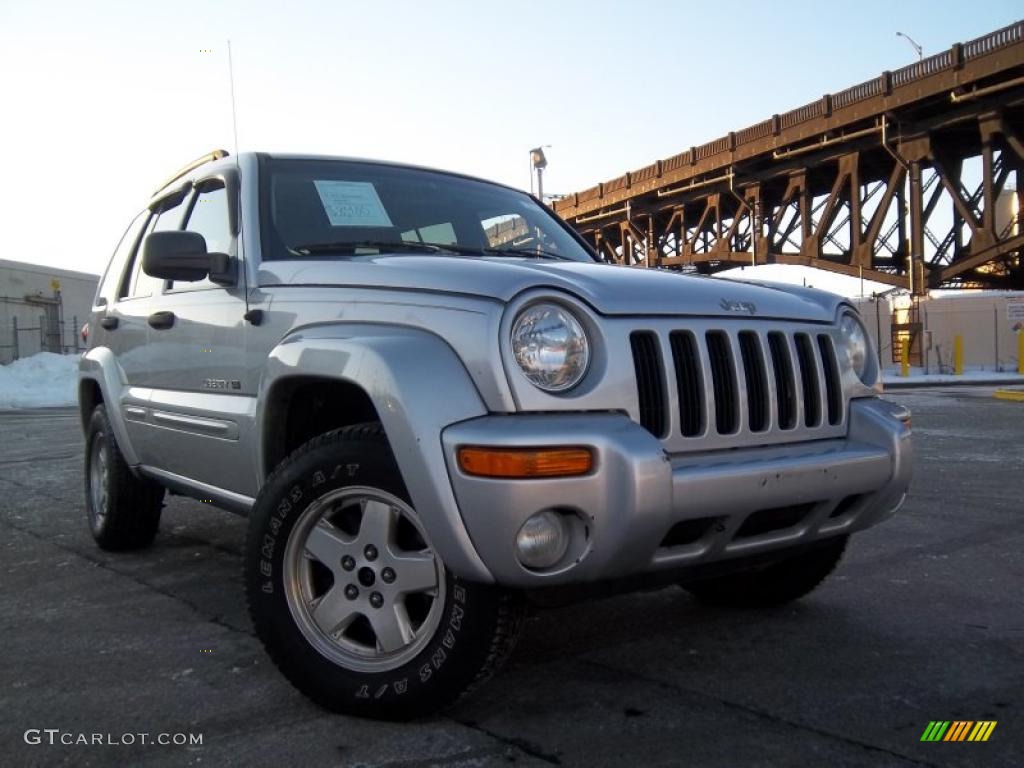 2002 Liberty Limited 4x4 - Bright Silver Metallic / Taupe photo #2