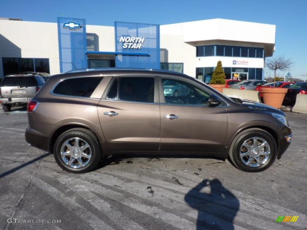 2009 Enclave CXL AWD - Cocoa Metallic / Cocoa/Cashmere photo #11