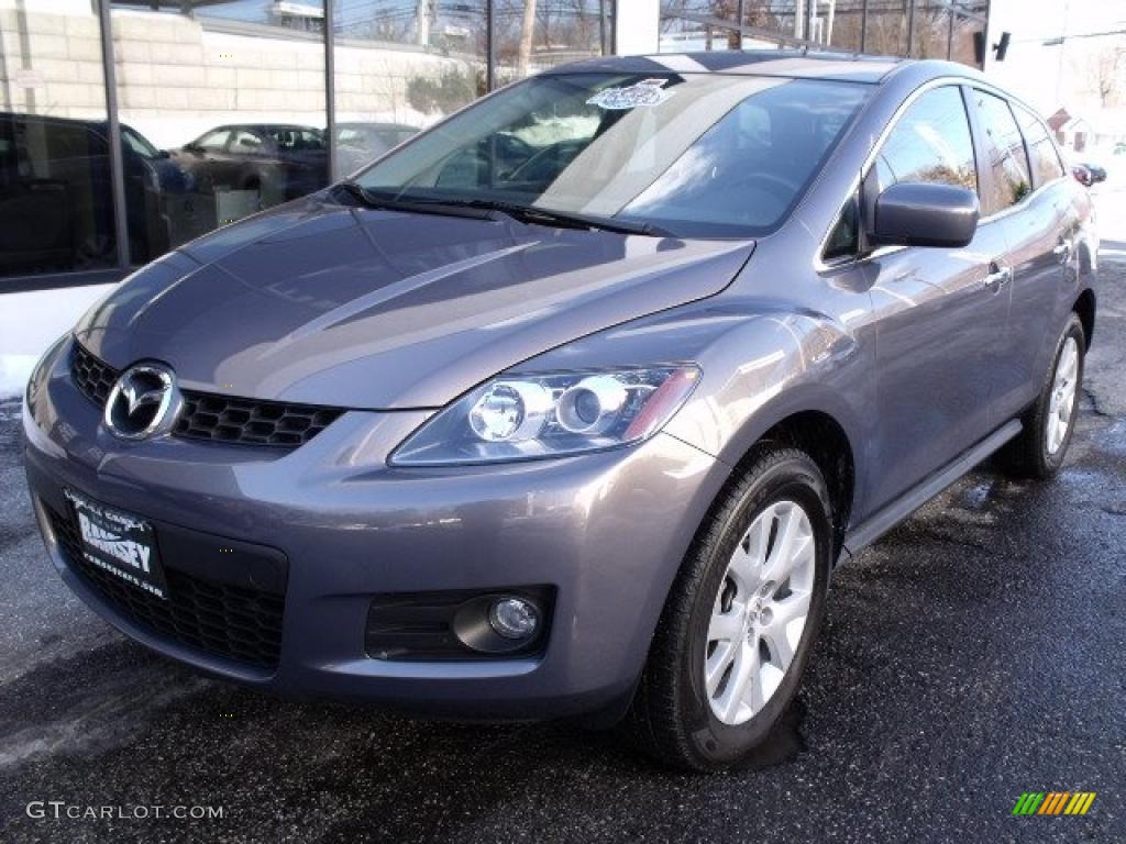 2008 CX-7 Grand Touring AWD - Galaxy Gray Mica / Black photo #1