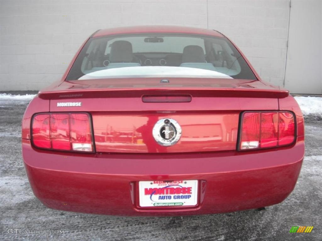 2007 Mustang V6 Premium Coupe - Redfire Metallic / Light Graphite photo #8