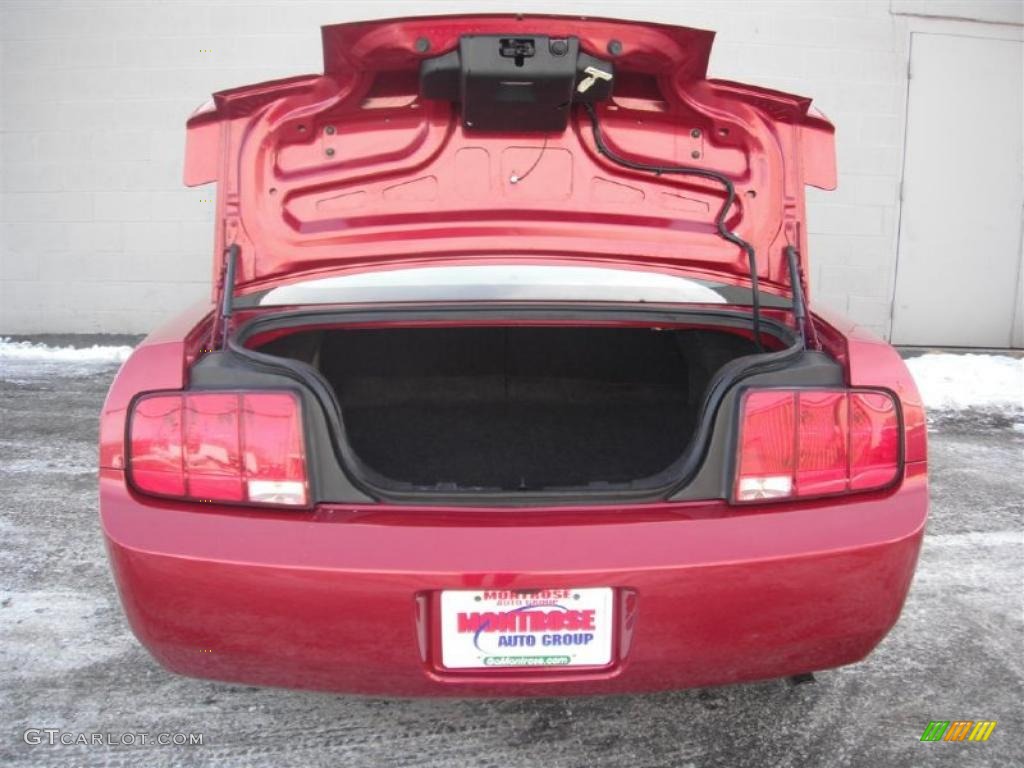 2007 Mustang V6 Premium Coupe - Redfire Metallic / Light Graphite photo #9