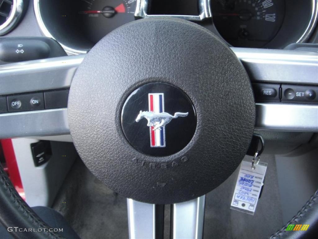 2007 Mustang V6 Premium Coupe - Redfire Metallic / Light Graphite photo #12
