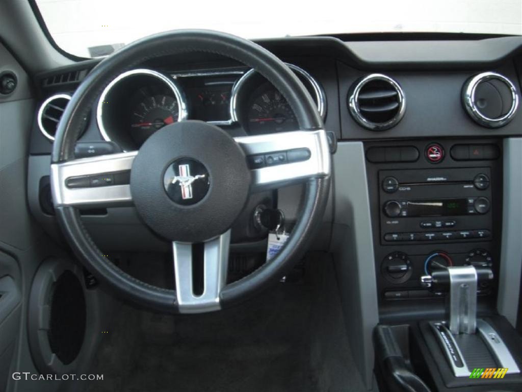 2007 Mustang V6 Premium Coupe - Redfire Metallic / Light Graphite photo #15