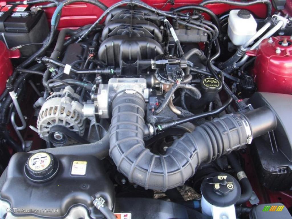 2007 Mustang V6 Premium Coupe - Redfire Metallic / Light Graphite photo #25