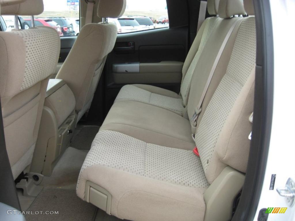 2008 Tundra Double Cab - Super White / Beige photo #15