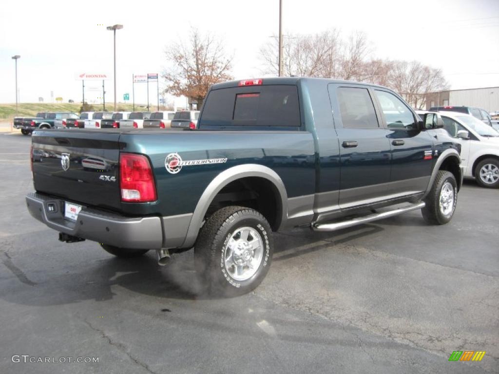 Hunter Green Pearl 2011 Dodge Ram 2500 HD SLT Outdoorsman Mega Cab 4x4 Exterior Photo #44759027