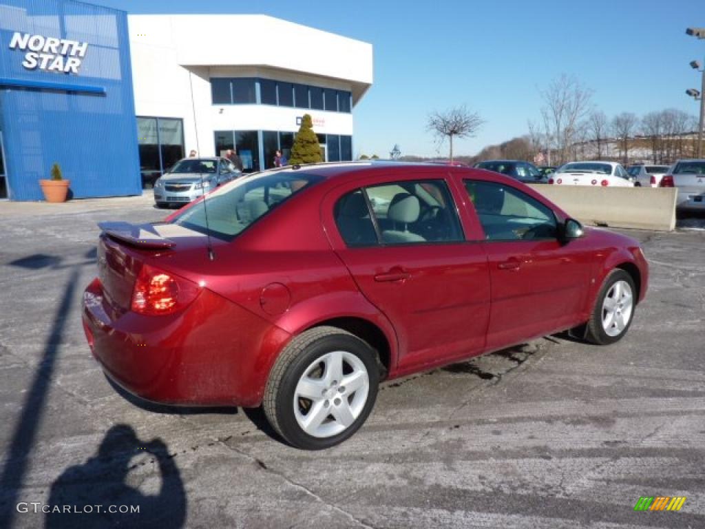 2007 Cobalt LT Sedan - Sport Red Tint Coat / Gray photo #10