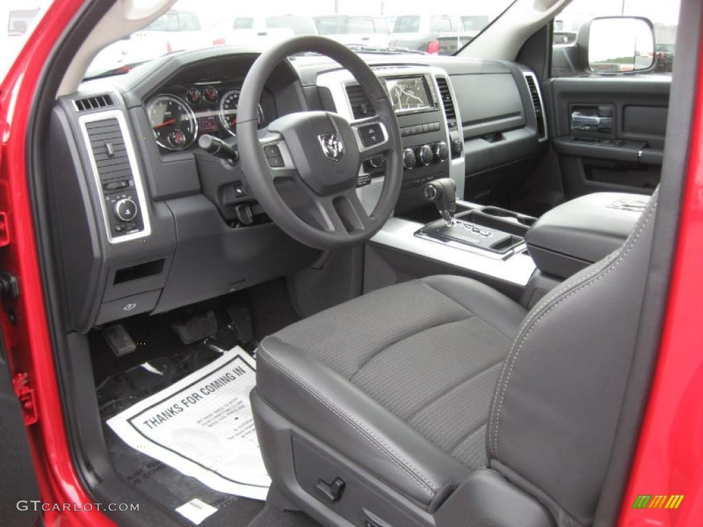 Dark Slate Gray Interior 2011 Dodge Ram 1500 Sport Regular Cab 4x4 Photo #44759379