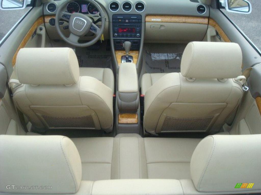 Beige Interior 2007 Audi A4 3.2 quattro Cabriolet Photo #44759657