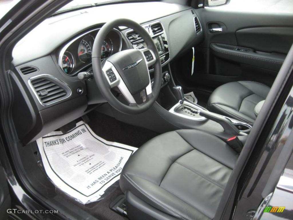 Black Interior 2011 Chrysler 200 Limited Photo #44759751