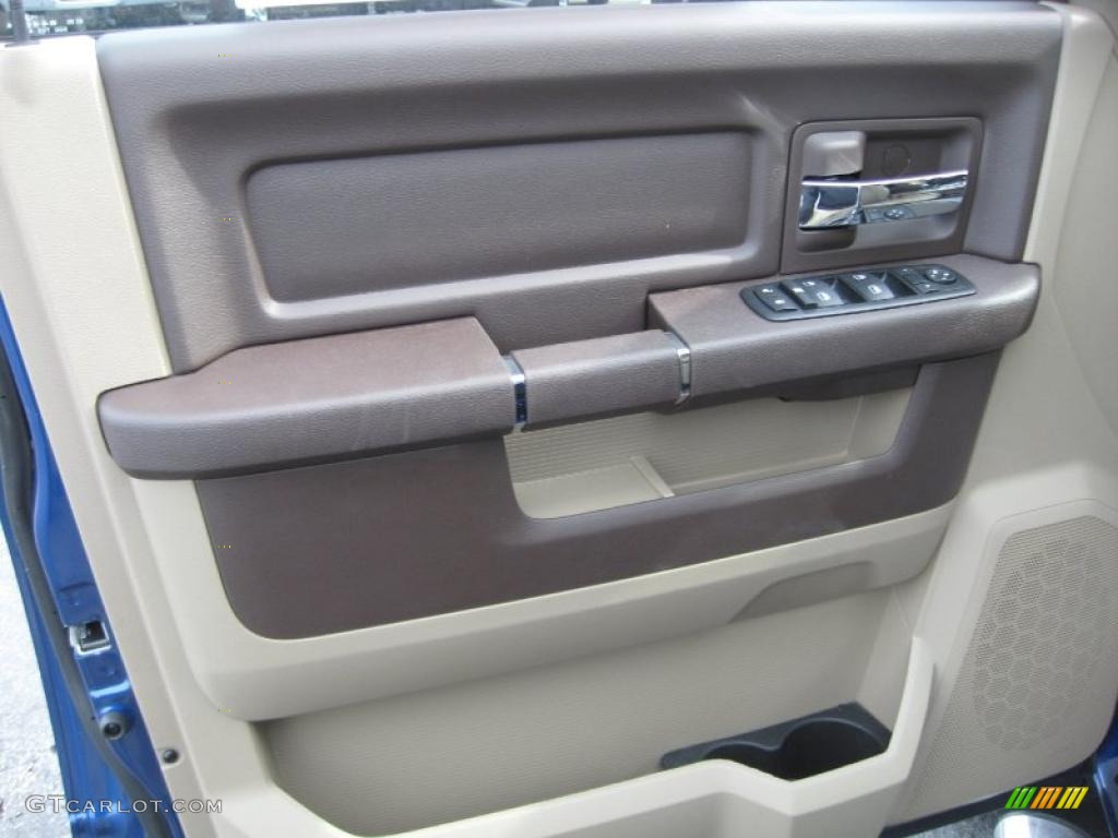 2011 Ram 1500 Big Horn Crew Cab 4x4 - Deep Water Blue Pearl / Light Pebble Beige/Bark Brown photo #12