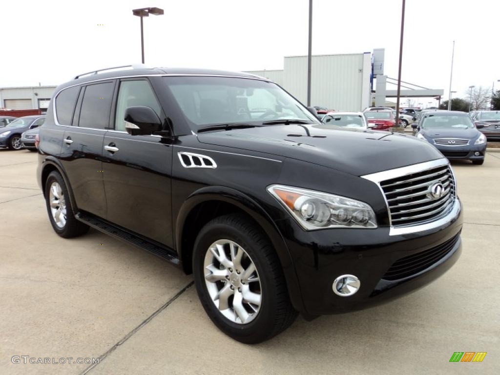 2011 QX 56 - Black Obsidian / Graphite photo #2