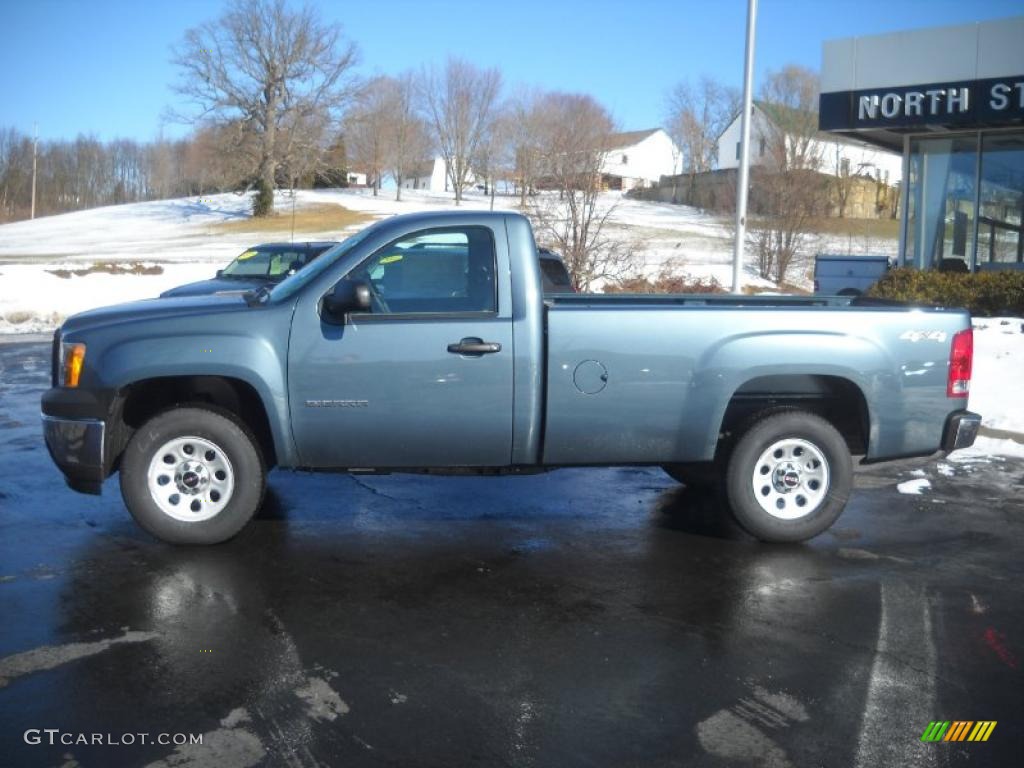 Stealth Gray Metallic 2011 GMC Sierra 1500 Regular Cab 4x4 Exterior Photo #44761980