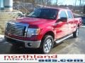 2011 Red Candy Metallic Ford F150 XLT SuperCrew 4x4  photo #2