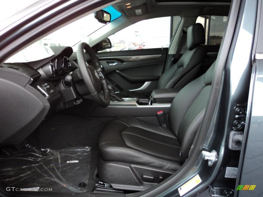 Ebony Interior 2011 Cadillac CTS 3.0 Sedan Photo #44763068