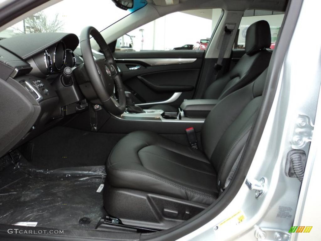 Ebony Interior 2011 Cadillac CTS 3.0 Sedan Photo #44763240