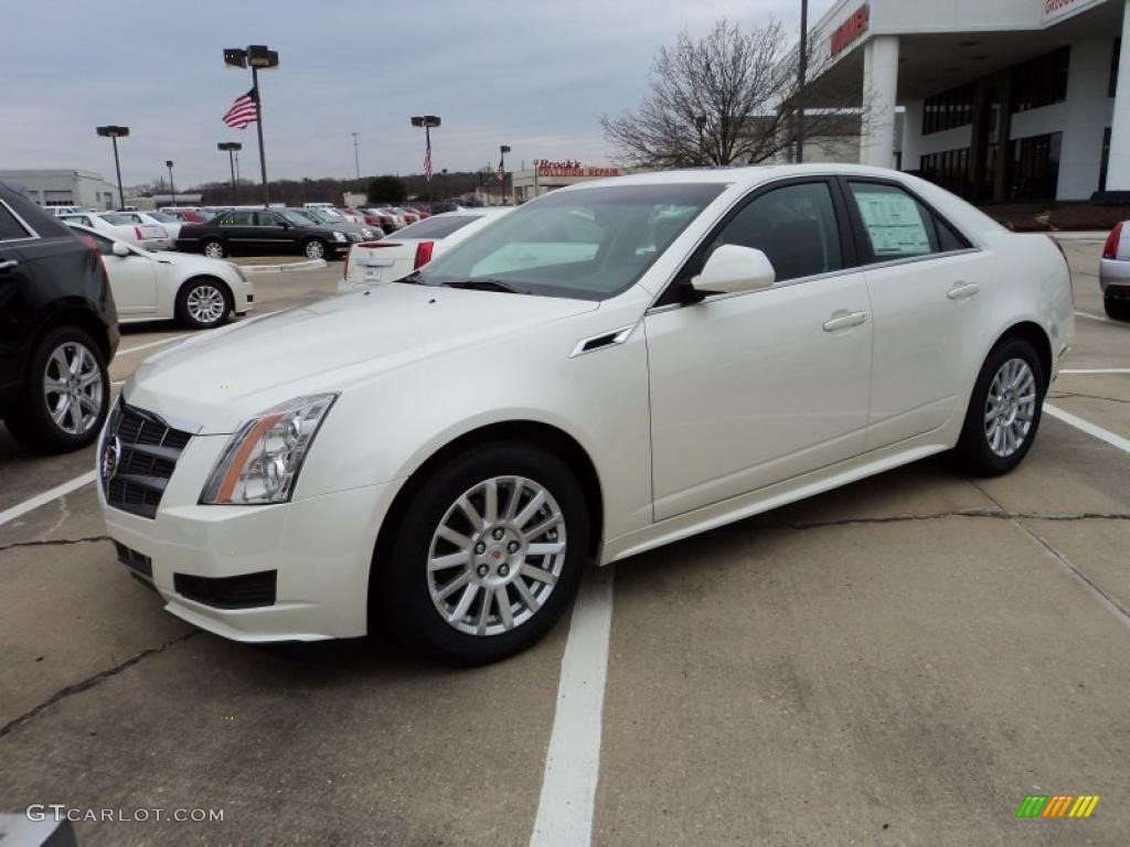 White Diamond Tricoat 2011 Cadillac CTS 3.0 Sedan Exterior Photo #44763262