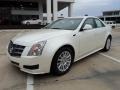 White Diamond Tricoat 2011 Cadillac CTS 3.0 Sedan Exterior