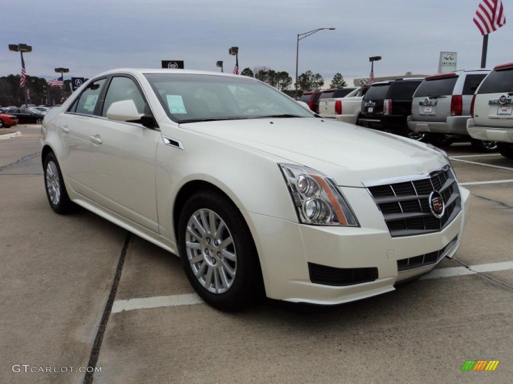 White Diamond Tricoat 2011 Cadillac CTS 3.0 Sedan Exterior Photo #44763400