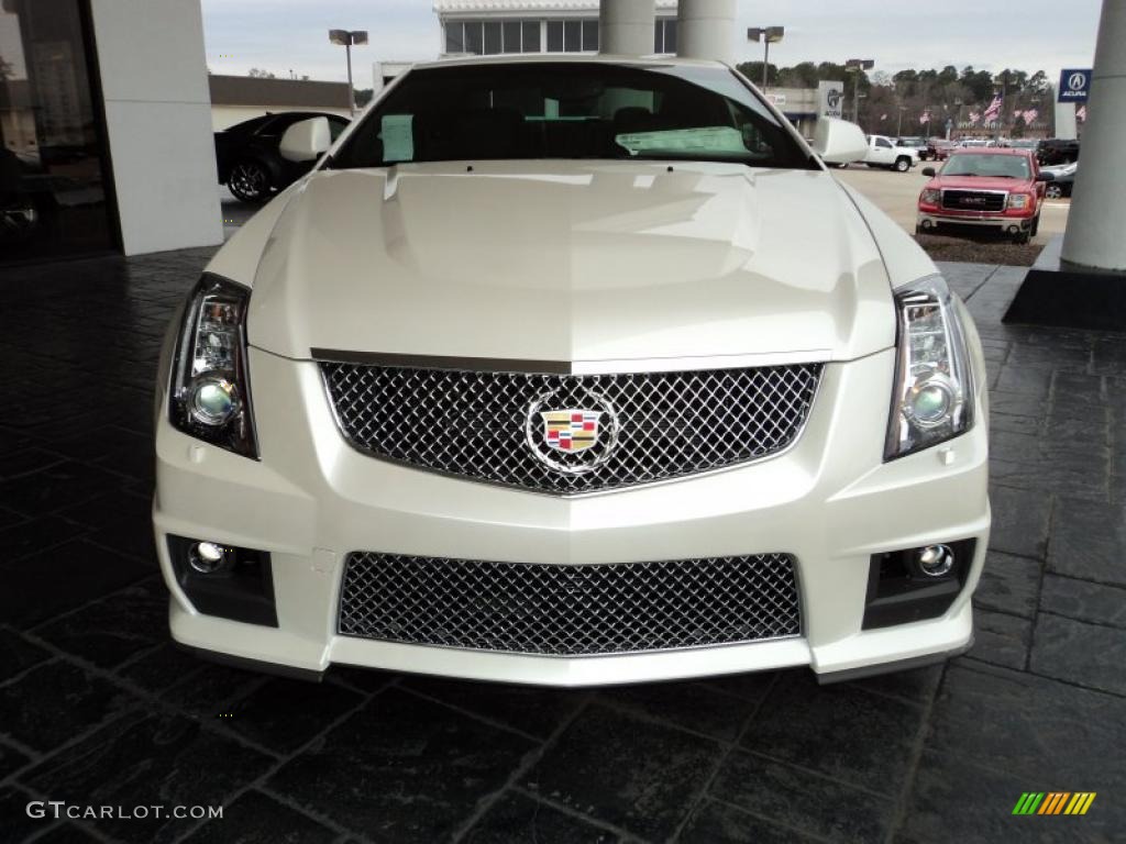 White Diamond Tricoat 2011 Cadillac CTS -V Coupe Exterior Photo #44763540
