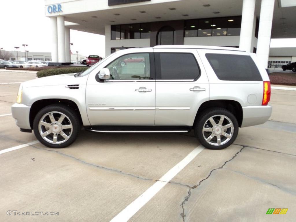 Silver Lining Metallic 2011 Cadillac Escalade Luxury Exterior Photo #44763784
