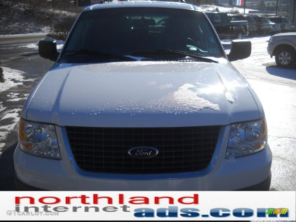 2003 Expedition XLT 4x4 - Oxford White / Flint Grey photo #3
