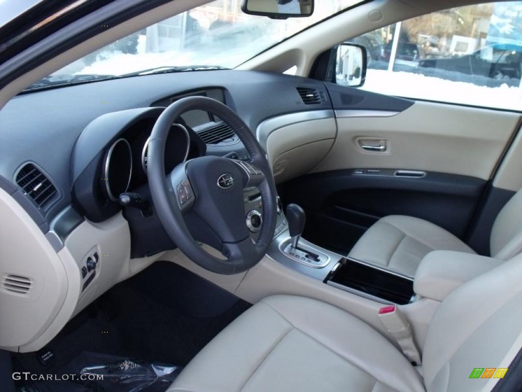 Desert Beige Interior 2008 Subaru Tribeca Limited 7 Passenger Photo #44764452