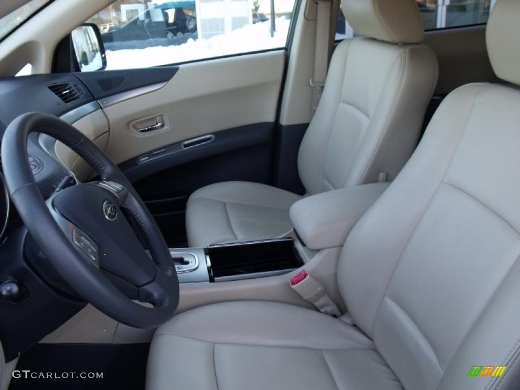 Desert Beige Interior 2008 Subaru Tribeca Limited 7 Passenger Photo #44764468