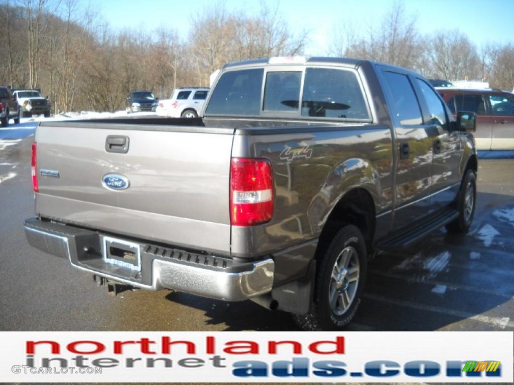 2005 F150 XLT SuperCrew 4x4 - Dark Shadow Grey Metallic / Medium Flint Grey photo #6