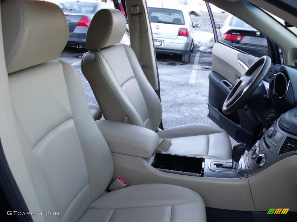 Desert Beige Interior 2008 Subaru Tribeca Limited 7 Passenger Photo #44764580