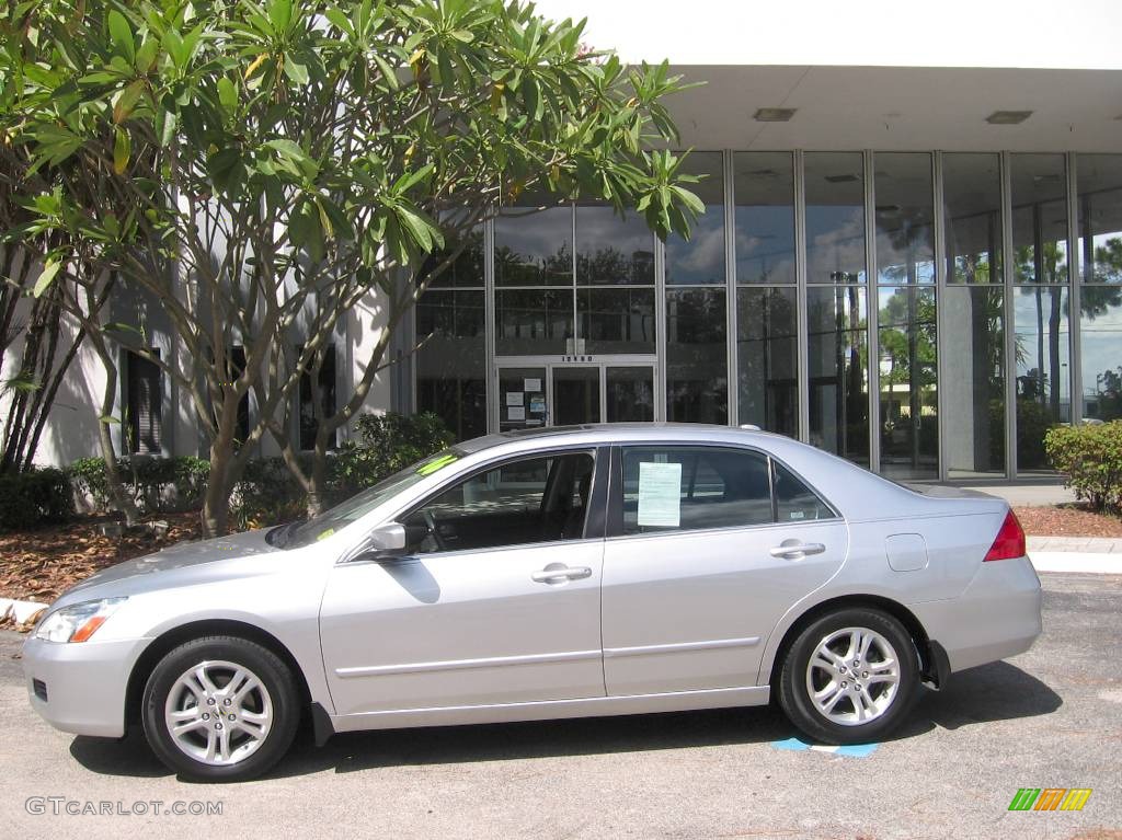 2006 Accord EX-L Sedan - Alabaster Silver Metallic / Black photo #5
